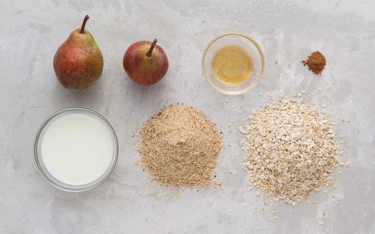 Zutaten für Knuspermüsli mit Obst
