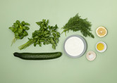 Zutaten für kalte Gurkensuppe