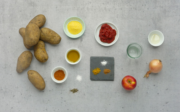 Zutaten für Knusperkartoffeln