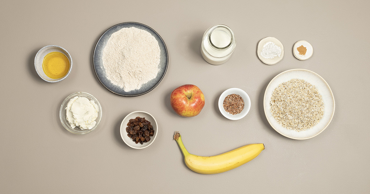 Müsli–Muffins mit Apfel und Haferflocken | Familienküche