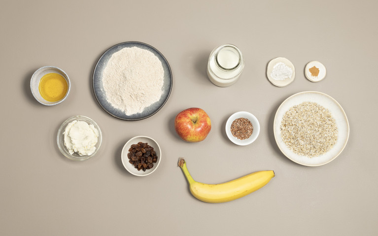 Zutaten für Müsli-Muffins