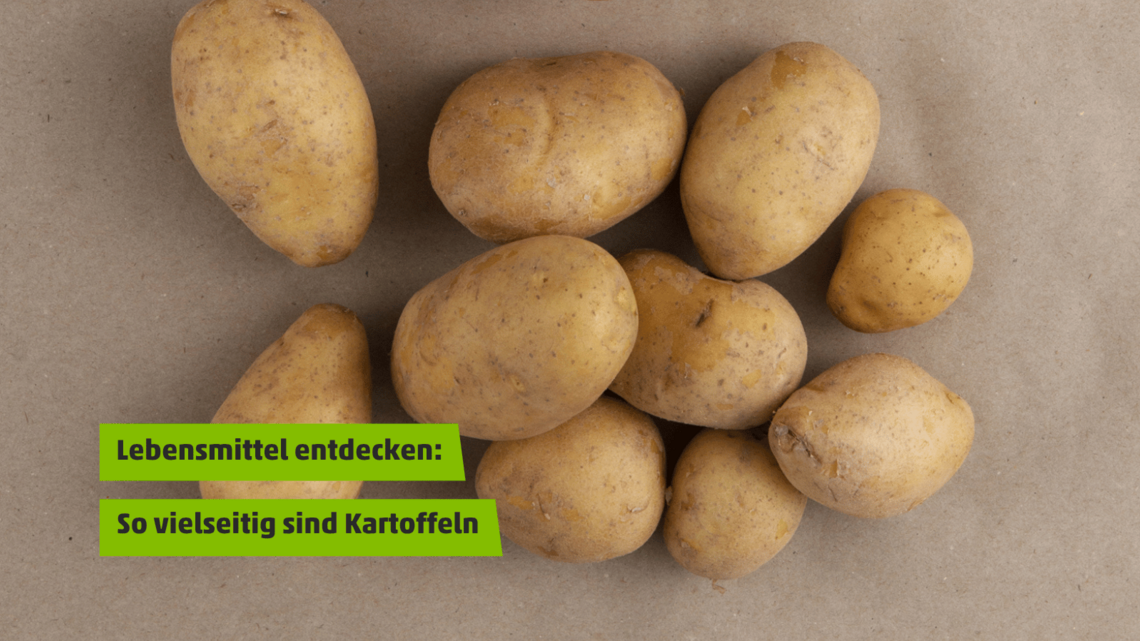Ungeschälte, rohe Kartoffeln